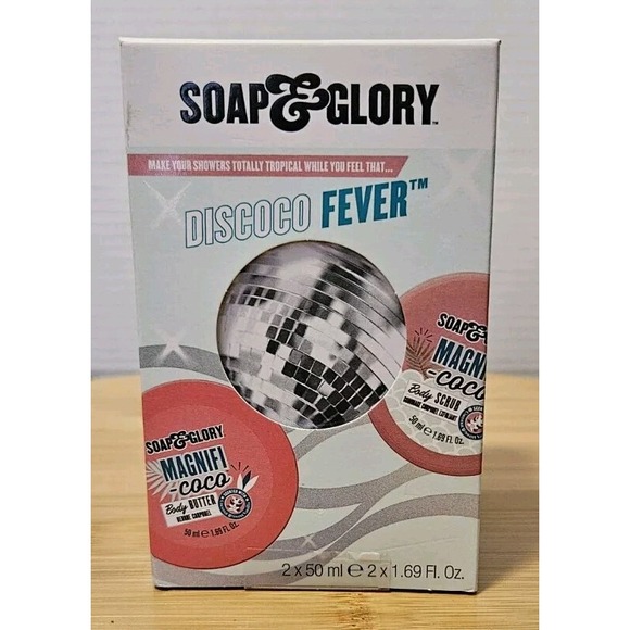 Soap & Glory Other - Soap & Glory Discoco Fever Set Magnificoco Body Scrub & Body Butter 1.69oz Each